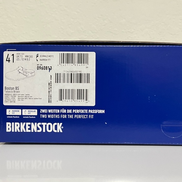 SOLD!!!NEW BIRKENSTOCK Boston Clogs Oiled Leather Tobacco Brown Size 41 - Picture 7 of 8